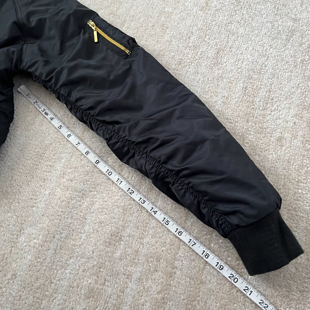 Y2K South Pole Zip Up Black Gold Bomber Jacket XL - Picture 7 of 14